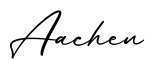 单词Aachen书写