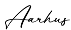 单词Aarhus书写