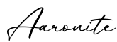 单词Aaronite书写