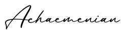 单词Achaemenian书写