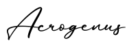 单词Acrogenus书写