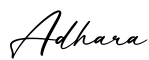 单词Adhara书写