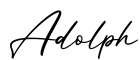 单词Adolph书写