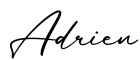 单词Adrien书写