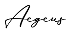 单词Aegeus书写
