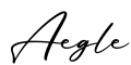 单词Aegle书写
