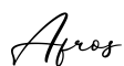 单词Afros书写
