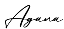 单词Agana书写