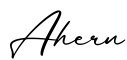 单词Ahern书写