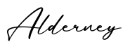 单词Alderney书写