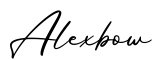 单词Alexbow书写