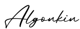 单词Algonkin书写