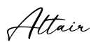 单词Altair书写