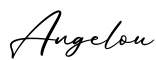 单词Angelou书写