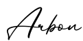 单词Arbon书写