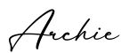 单词Archie书写