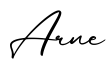 单词Arne书写