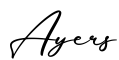 单词Ayers书写