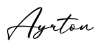 单词Ayrton书写