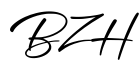 单词BZH书写