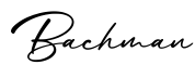 单词Bachman书写