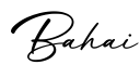 单词Bahai书写