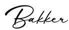 单词Bakker书写