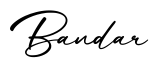 单词Bandar书写