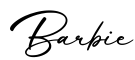 单词Barbie书写