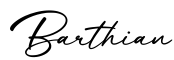 单词Barthian书写