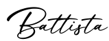 单词Battista书写