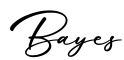 单词Bayes书写