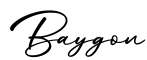 单词Baygon书写