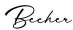 单词Becher书写