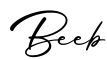 单词Beeb书写
