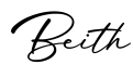 单词Beith书写