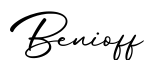 单词Benioff书写