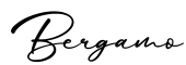 单词Bergamo书写