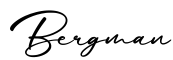 单词Bergman书写