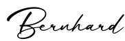 单词Bernhard书写