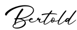 单词Bertold书写