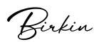 单词Birkin书写