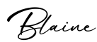 单词Blaine书写
