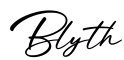 单词Blyth书写