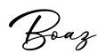 单词Boaz书写