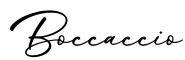 单词Boccaccio书写