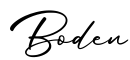 单词Boden书写