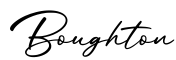 单词Boughton书写
