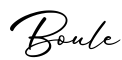 单词Boule书写
