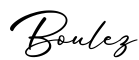 单词Boulez书写